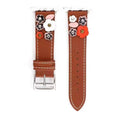 Load image into Gallery viewer, Flower Leather Watch Strap