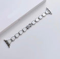 Load image into Gallery viewer, Silver Accent Marble Watch Strap