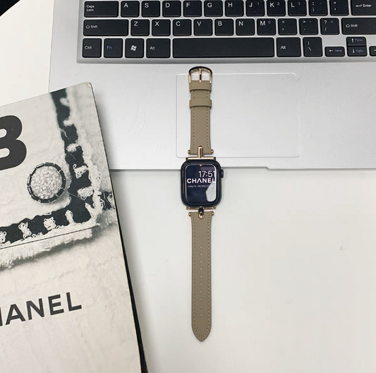 T-shaped Calfskin Watch Strap