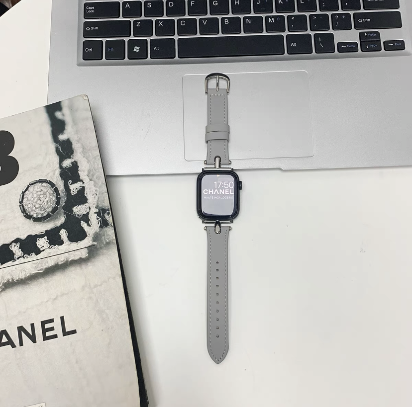 T-shaped Calfskin Watch Strap